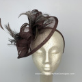 The Kenni Fascinator Mocha Brown Fascinator For Ladies Womens Tea Party Church Derby Fancy British Royal Hat